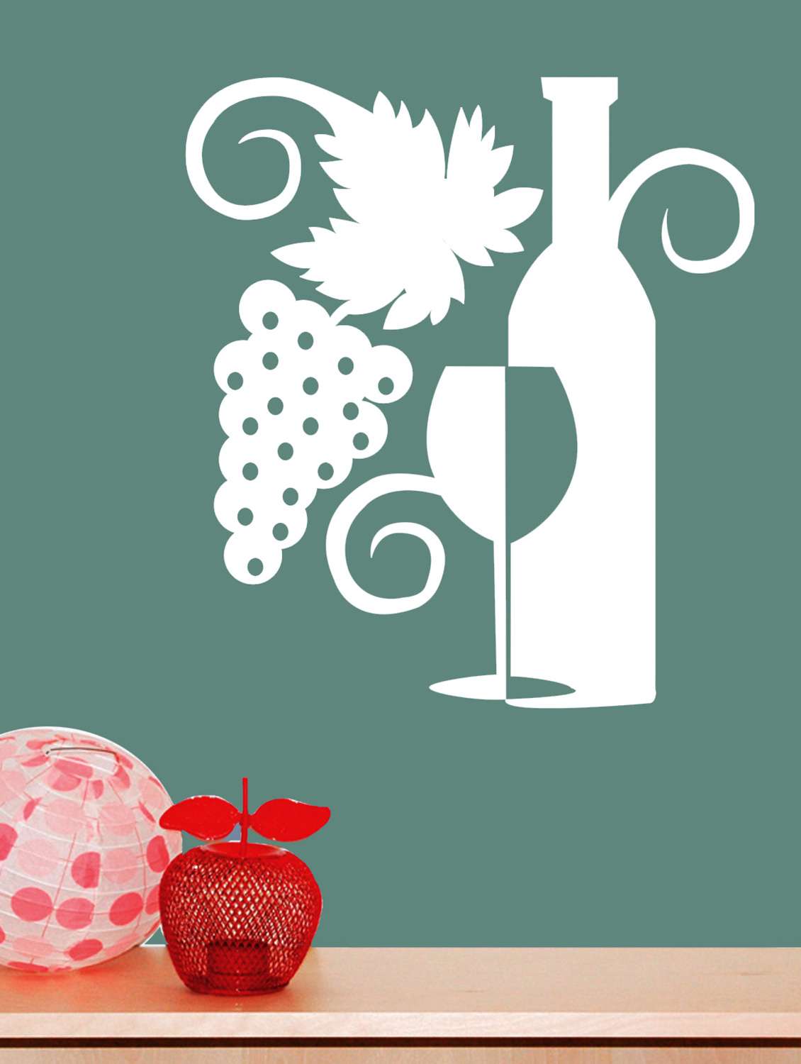 Grapes N Wine Wall Decal