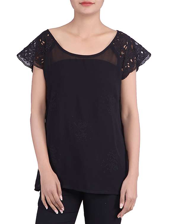 black color cotton top