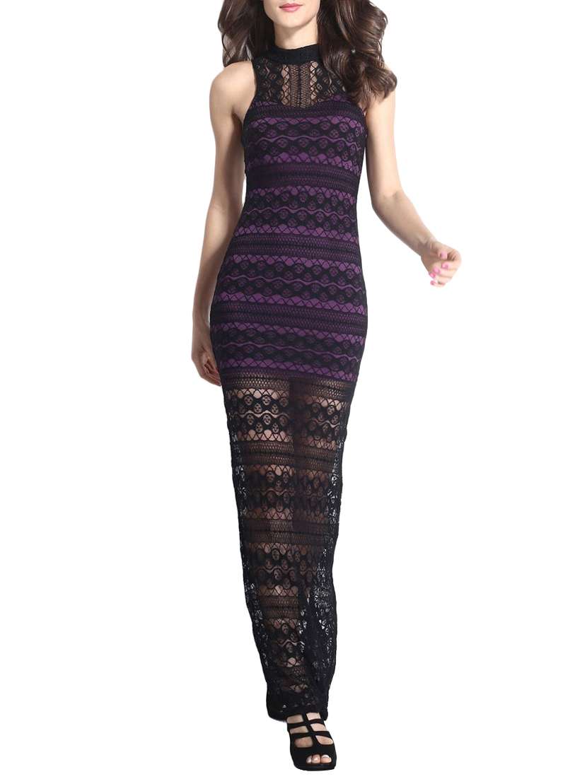 Purple Blend bodycon Dress