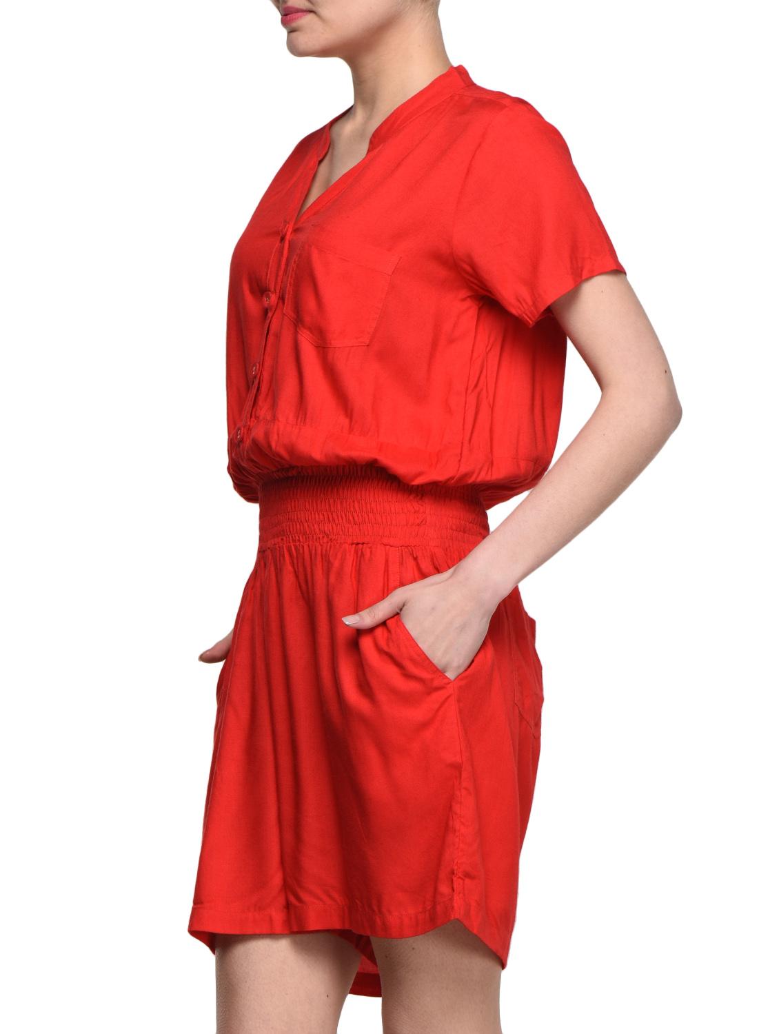 red rayon romper - 988502 - Standard Image - 1